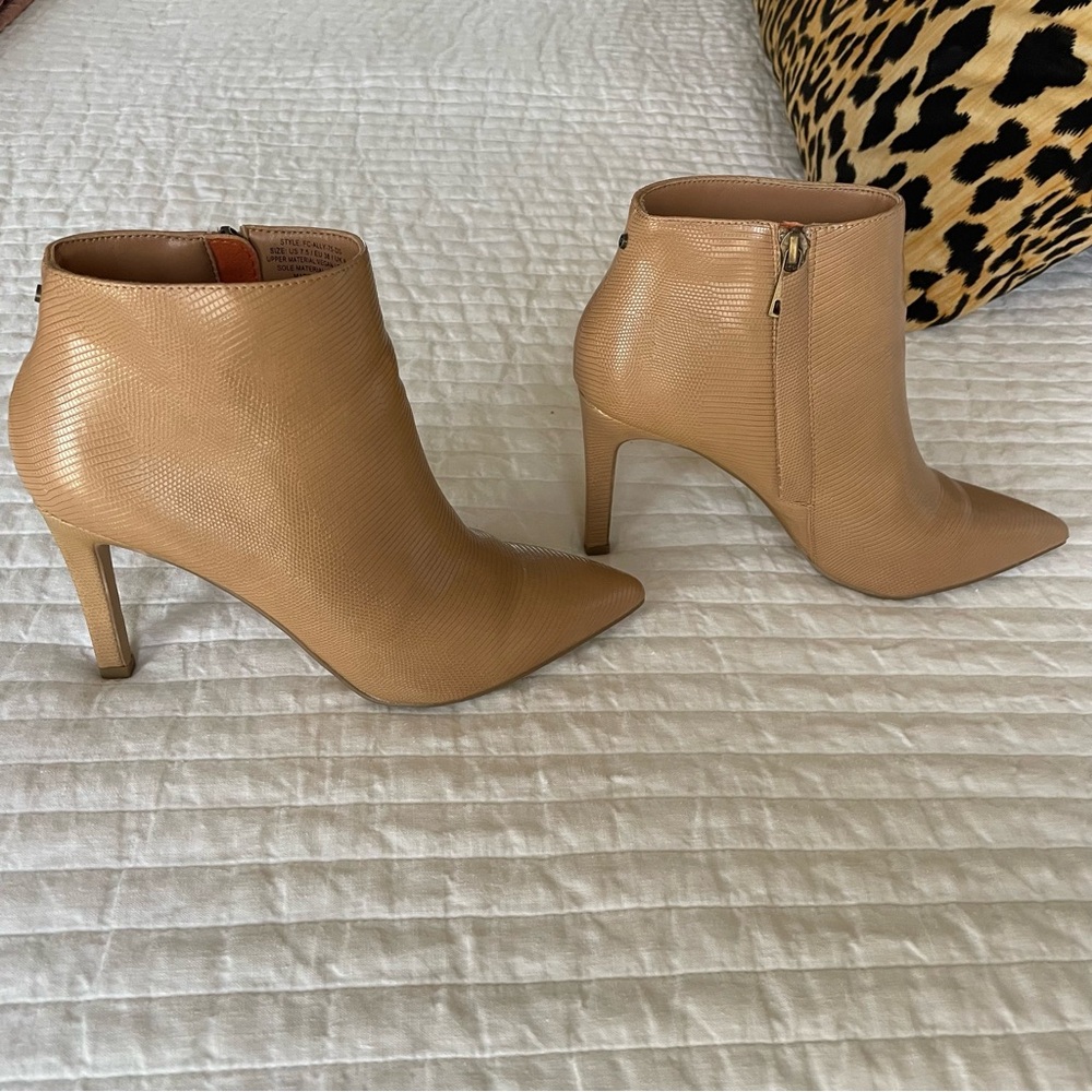 French Connection Tan Booties 7.5